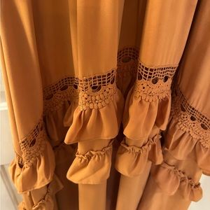 Camel long maxi dress